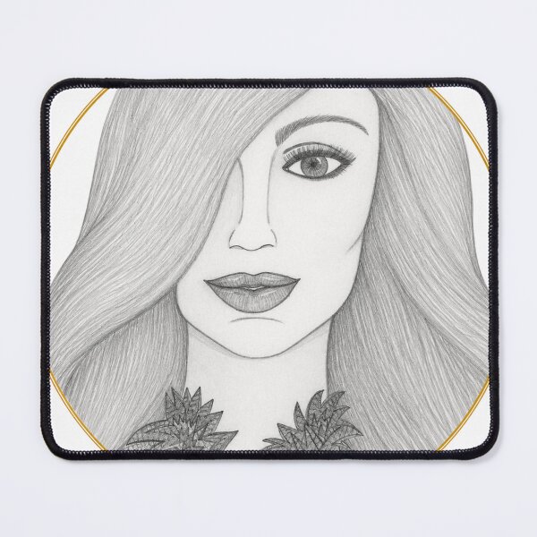 Item preview, Elegant Half Covered Face Art designed and sold by mimiartes.