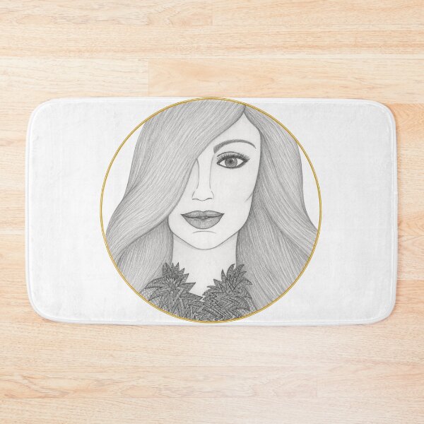 Item preview, Elegant Half Covered Face Art designed and sold by mimiartes.
