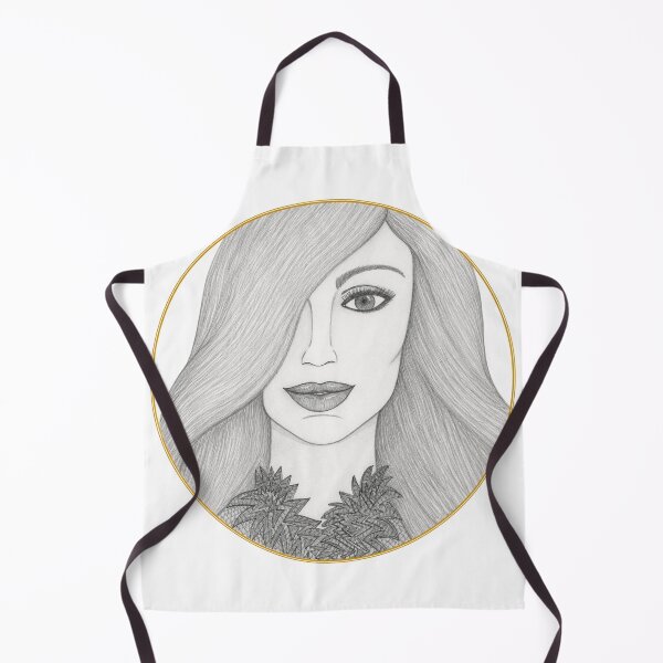 Item preview, Elegant Half Covered Face Art designed and sold by mimiartes.