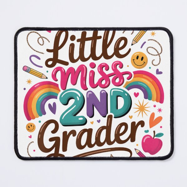 Item preview, Little Miss 2nd Grade First Day of Second Grade Cute Girls T-Shirt designed and sold by DArtfulStudio.