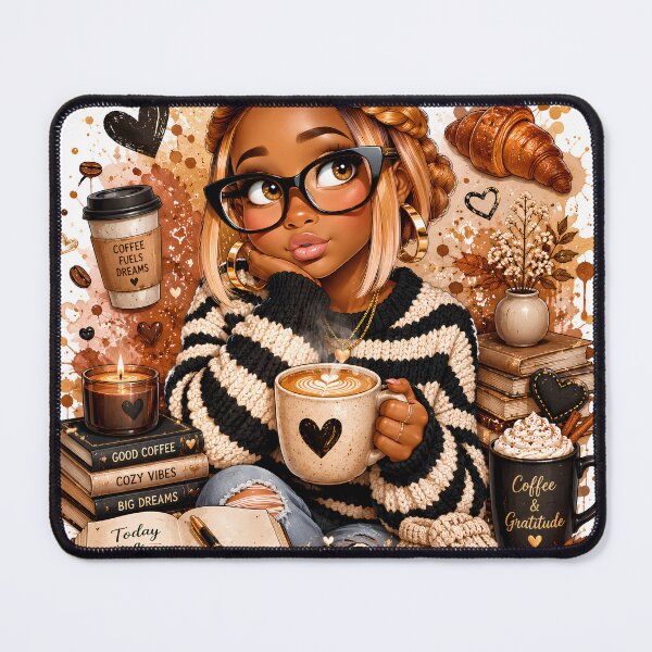 Item preview, Cozy Coffee Queen Sticker | Coffee Lover | Cozy Girl Aesthetic | Book Lover | Autumn Vibes designed and sold by overcomercrafts.