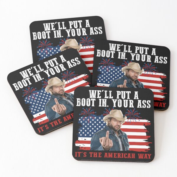 Item preview, We'll Put a Boot in Your As It's the American Way Funny 4th of July  designed and sold by Regainbara.