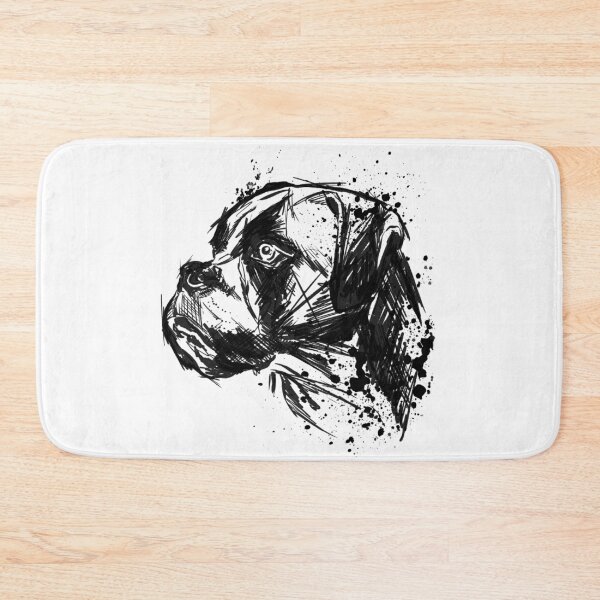 Item preview, Boxer Tattoo Style Dog Art designed and sold by Inkversed.