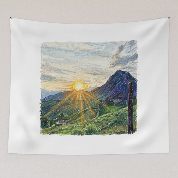 Item preview, Sunset over the hills designed and sold by CristianCEB.