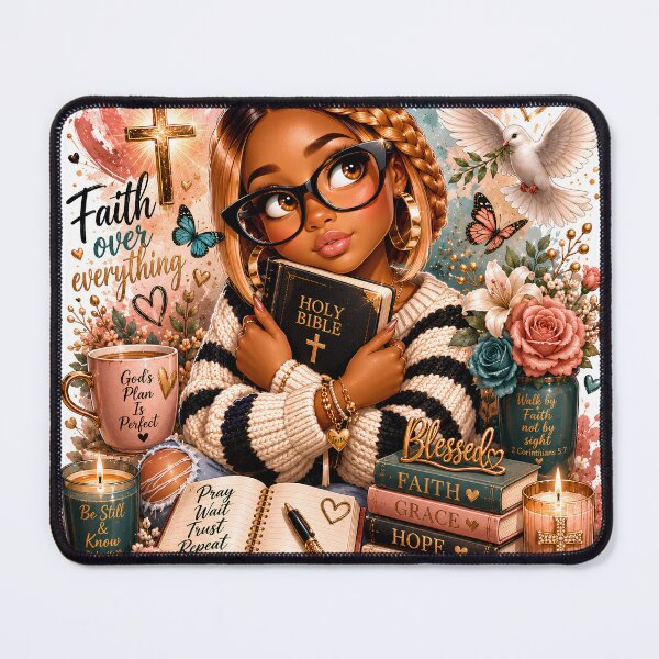 Item preview, Faith Over Everything Sticker | Christian Black Girl | Bible Lover | Faith Over Fear | Cute Christian Gift designed and sold by overcomercrafts.