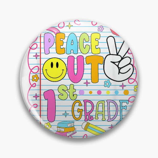 Item preview, Peace Out 1st Grade Kid Girl Last Day of School Bow Coquette T-Shirt designed and sold by JJLetterDesigns.