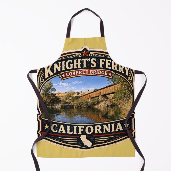 Item preview, Knights Ferry Covered Bridge side view NEW Rustic Series designed and sold by gotucoveredart.