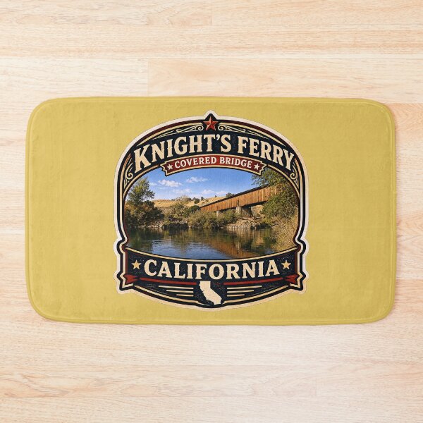 Item preview, Knights Ferry Covered Bridge side view NEW Rustic Series designed and sold by gotucoveredart.