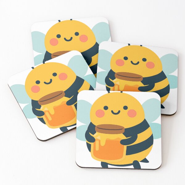 Item preview, Cute Bumblebee Holding Honey Jar designed and sold by redblink store.