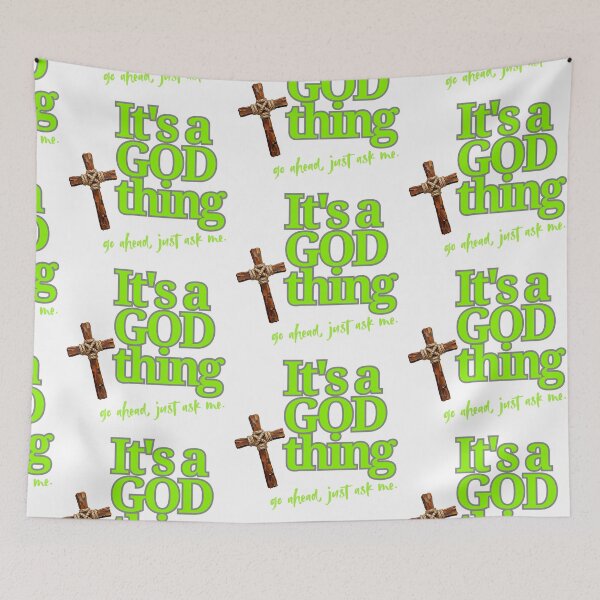 Item preview, It's a GOD thing - lime designed and sold by Cane & Abel Creations ..