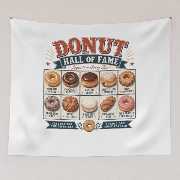 Item preview, Donut Hall of Fame designed and sold by The Masked Designer.