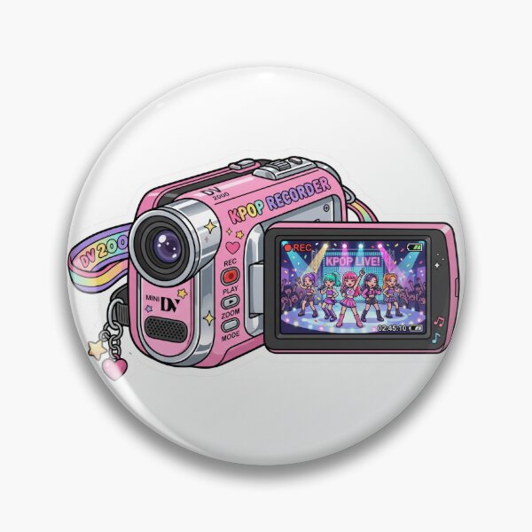 Item preview, Cute Pink Y2K K-Pop Camcorder designed and sold by XArt.