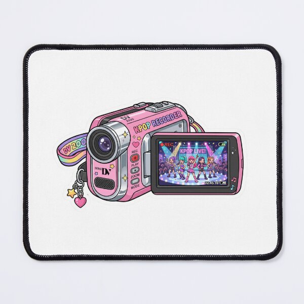 Item preview, Cute Pink Y2K K-Pop Camcorder designed and sold by XArt.
