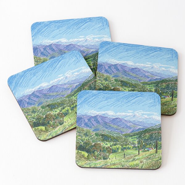 Item preview, Mountainous landscape with meadows and hills designed and sold by CristianCEB.