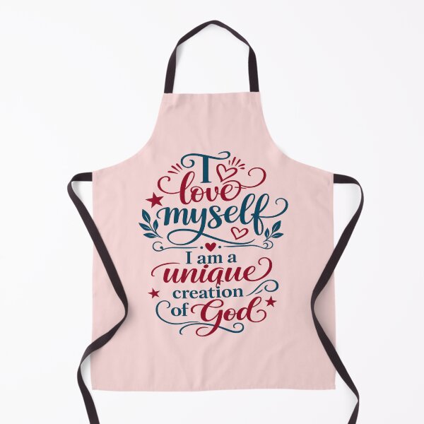 Item preview, I Love Myself I Am a Unique Creation of God | Christian Inspirational Quote | Self Love| Petrol Blue & Wine Red designed and sold by Akseries.