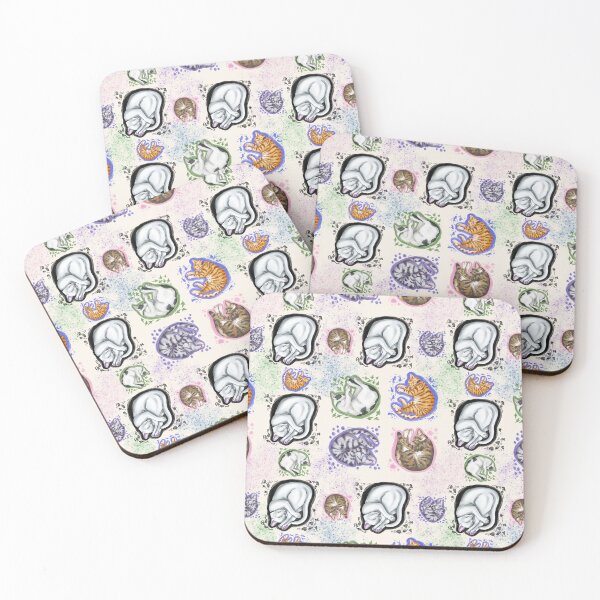 Item preview, More of the cats' sleeping collection! designed and sold by Konopikyu.