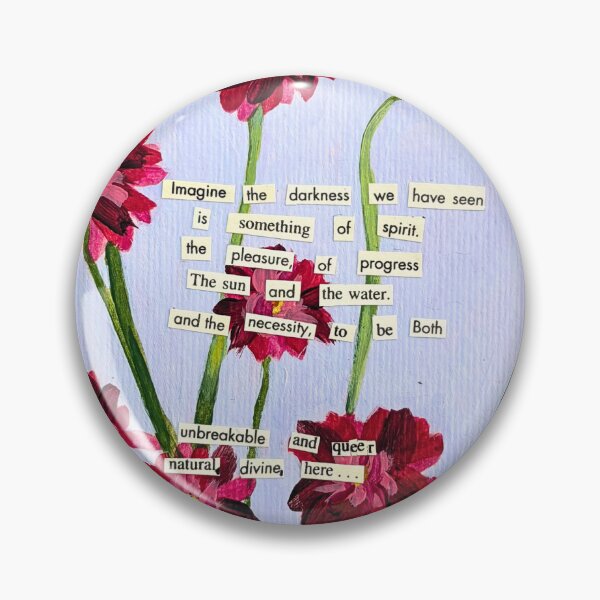 Item preview, Mama Bear Painting | Queer Poetry on Acrylic Flowers designed and sold by FakeFishbone.