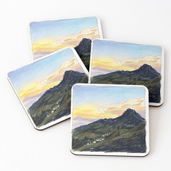 Item preview, Nightfall among the mountains designed and sold by CristianCEB.