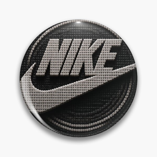 Item preview, Logotipo Nike Swoosh | Arte en micromosaico 3D en blanco y negro designed and sold by JcAbstractArt.
