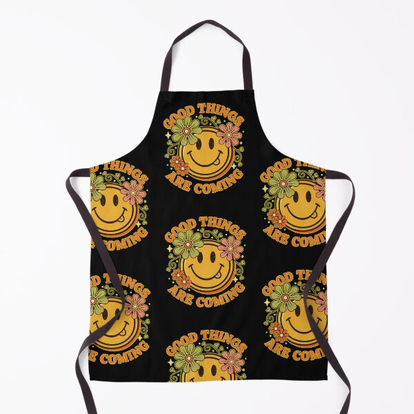 Item preview, Good Things Are Coming Retro Floral Smile designed and sold by Nzgiftsandmore.