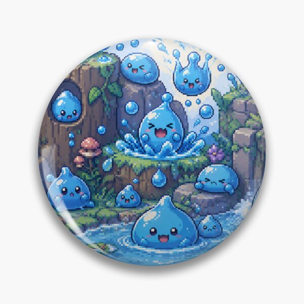 Item preview, Slime World Collection #001 | Blue Slime designed and sold by LogicLoop.
