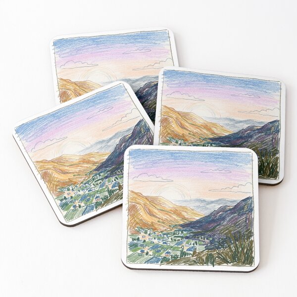 Item preview, Illuminated valley sunset designed and sold by CristianCEB.