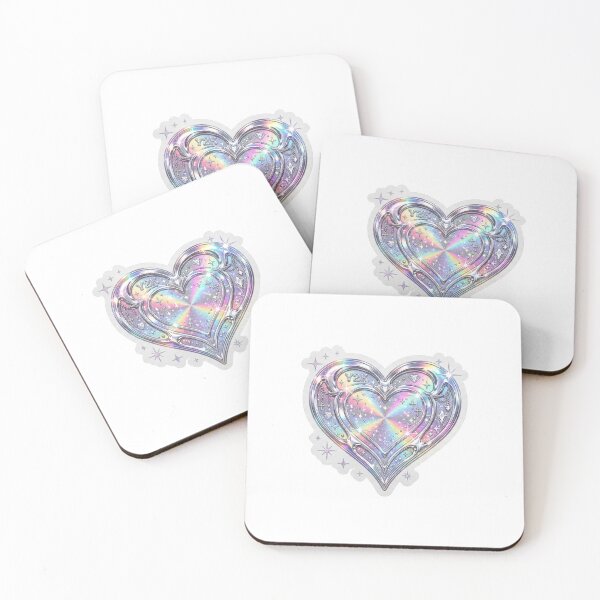 Item preview, Gráfico de corazón holográfico pastel Y2K designed and sold by XArt.