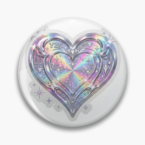Item preview, Gráfico de corazón holográfico pastel Y2K designed and sold by XArt.