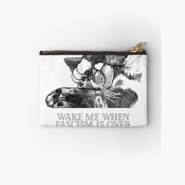 Item preview, Wake Me When Fascism is Over designed and sold by Felt Cute Handcrafts.