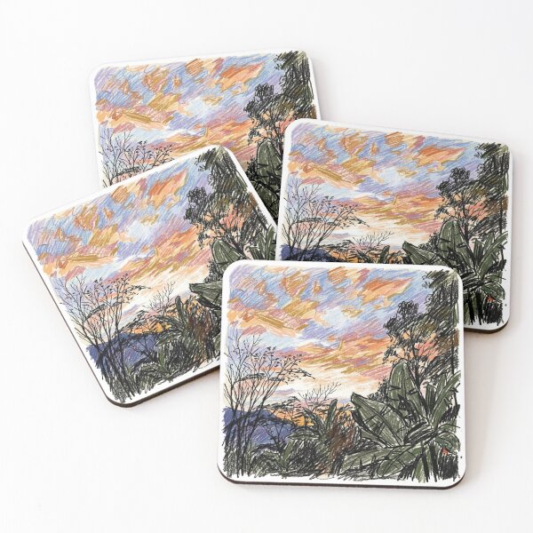 Item preview, landscape with sunset sky designed and sold by CristianCEB.