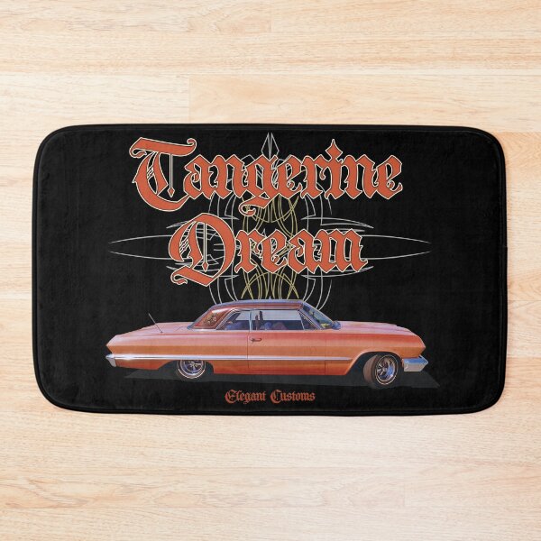 Item preview, 1963 Impala Tangerine Dream with text - Lowrider, Kustom, Hot Rod, Muscle Car designed and sold by Elegant Customs.