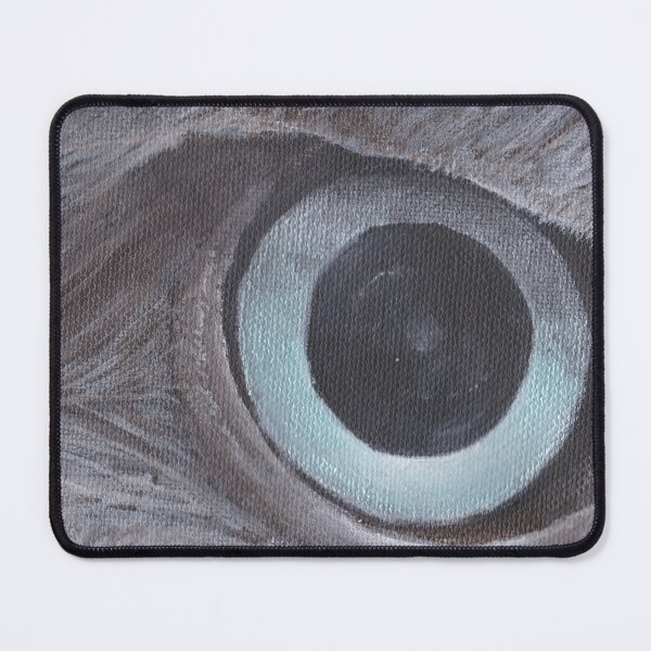 Item preview, Blue eyed bird, acrylic on canvas designed and sold by birdperturbed.