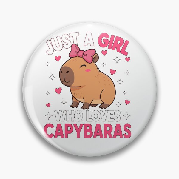 Item preview, Just A Girl Who Loves Capybaras Cute designed and sold by EverkindInk.