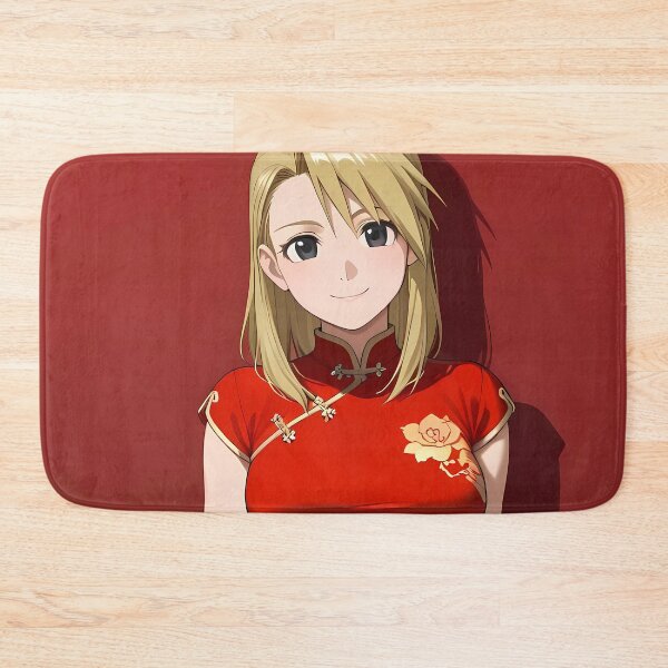 Item preview, Riza Hawkeye Fullmetal Alchemist Red Floral Elegant Portrait designed and sold by BrianRayan.