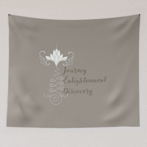 Item preview, Journey, Enlightenment, & Discovery Unalome Lotus designed and sold by TheThankfulTyne.