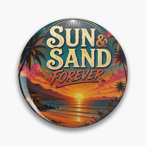 Item preview, Sun & Sand Forever Beach Sunset T-Shirt | Tropical Surf Good Vibes Apparel Design designed and sold by FestivityFinds.