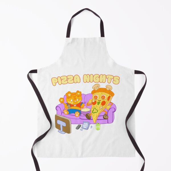 Item preview, Pizza Nights – Cozy Cat and Pizza Slice Movie Night designed and sold by BritishDelights.