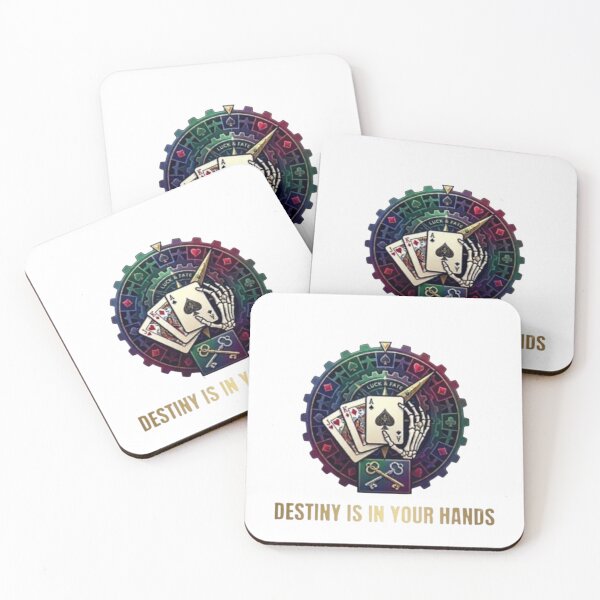 Item preview, Destiny Is In Your Hands: Skeleton Hand with Playing Cards designed and sold by Northern Glow Art.