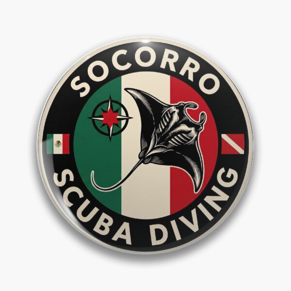 Item preview, Socorro Island Mexico Scuba Diving Design | Vintage Revillagigedo Archipelago Dive Trip Souvenir | Giant Manta Ray Ocean Lover Gift  designed and sold by Peycer.