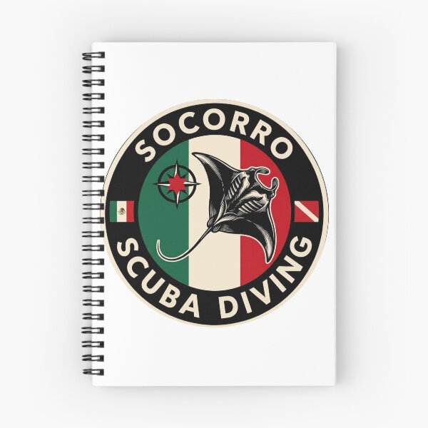 Item preview, Socorro Island Mexico Scuba Diving Design | Vintage Revillagigedo Archipelago Dive Trip Souvenir | Giant Manta Ray Ocean Lover Gift  designed and sold by Peycer.