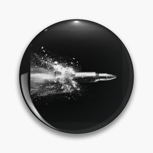 Item preview, High-Speed Bullet Impact in Black and White designed and sold by inkoutninja.
