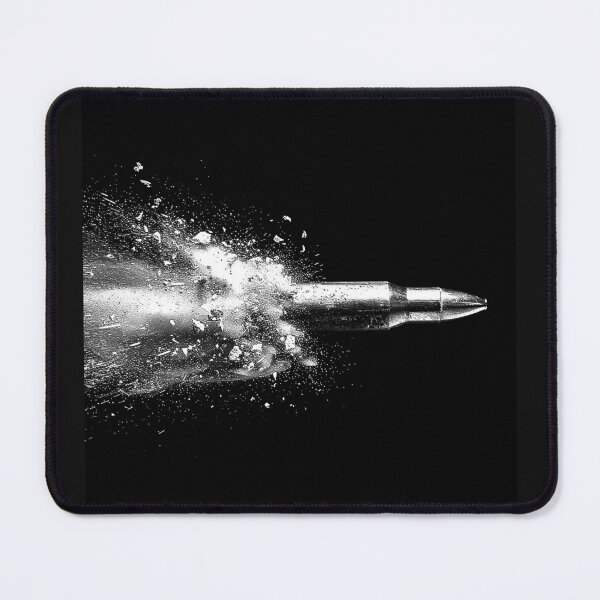 Item preview, High-Speed Bullet Impact in Black and White designed and sold by inkoutninja.