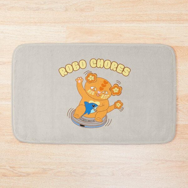 Item preview, Robo Chores – Kawaii Cat Riding Robot Vacuum with Sharkle designed and sold by BritishDelights.