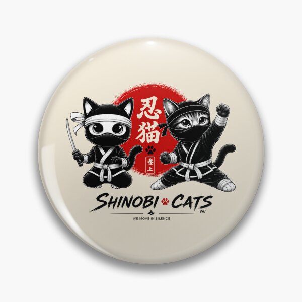 Item preview, Shinobi Cats – Ninja Duo designed and sold by lbl-shop.