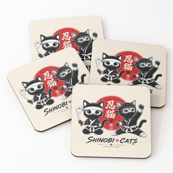 Item preview, Shinobi Cats – Ninja Duo designed and sold by lbl-shop.