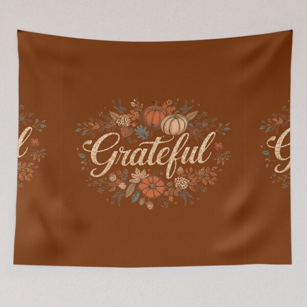 Item preview,  Grateful Pumpkin Throw Pillow, Fall Throw Pillow, Thanksgiving Decorative Accent designed and sold by JCozycorner.