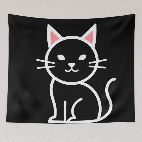 Item preview, Whimsical Cute Cat Illustration designed and sold by Win31slow.