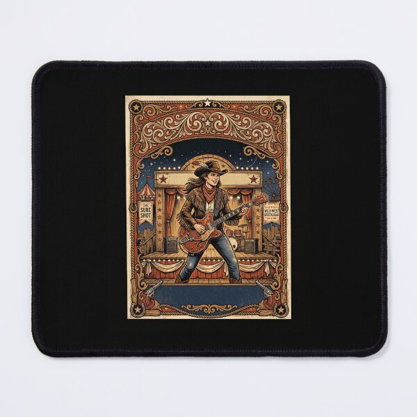 Item preview, Wild West Spectacular Cowgirl Guitarist designed and sold by snowry.