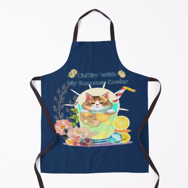Item preview, Summer Coolers Cute Cat Chillin Refreshing Drink designed and sold by hoodiehood.