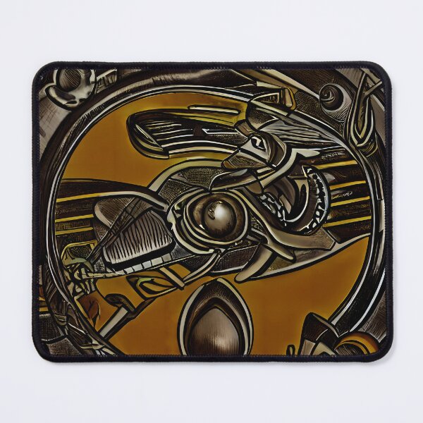 Item preview, Dark Scarab Profile Eye Socket Orb Amber Gold Teardrop Medallion Close Art designed and sold by YugenWorkshop.